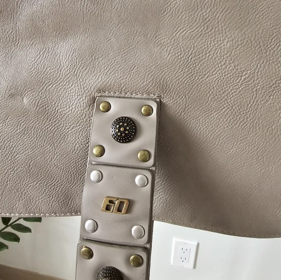 Miss Sixty Gray Leather Shoulder Bag 2000's y2k - Picture 2 of 11